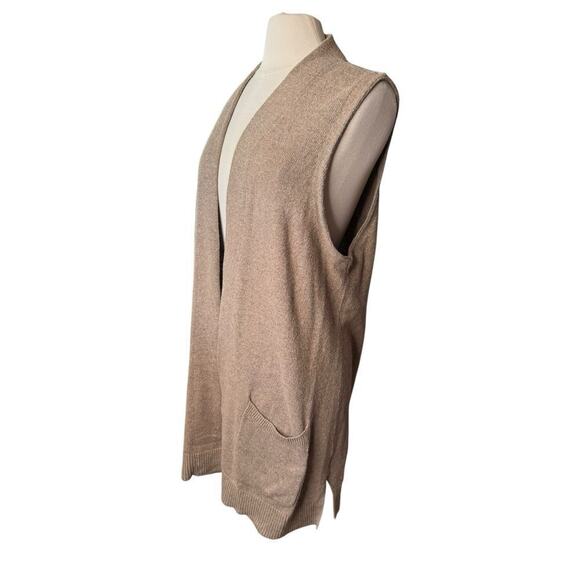 Karen Scott Sleeveless Duster Sweater 2XL Camel Capsule Transitional - Picture 2 of 7